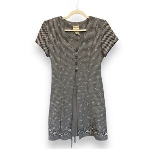 True 90s VTG Vintage Gingham Cottagecore Dress | Fashion Bug Embroidered | Small